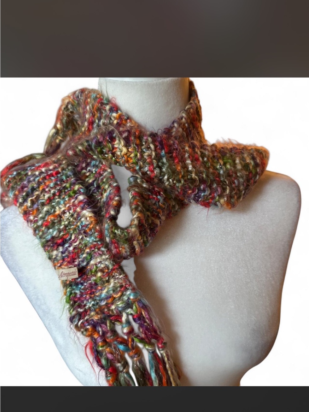 Y2K Aeropostale Multicolor Wool Blend Scarf -